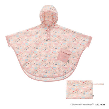ムーミンベビー レインポンチョ 100-120/NAMI/ピンク MOOMIN BABY ダッドウェイ【子供用ポンチョ キッズレインコート カッパ 雨具 100~120cm】【送料無料 沖縄・一部地域を除く】